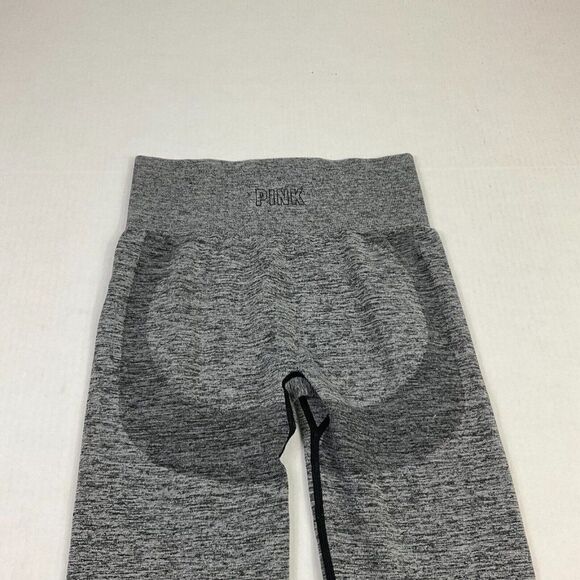 Victorias Secret PINK Seamless Leggings Gray High Rise Stretch Pull On S Small - Picture 9 of 10
